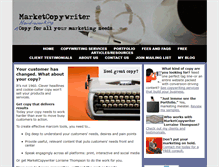 Tablet Screenshot of marketcopywriter.com